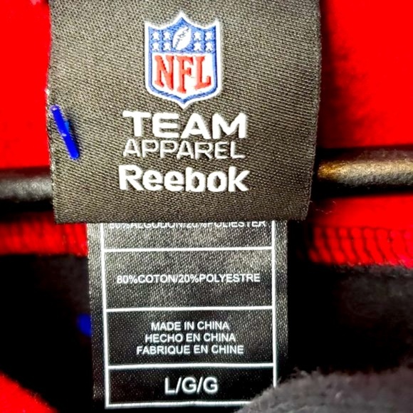 NFL Team Apparel Tampa Bay Buccaneers Two Tone Pullover Hoodie L - Picture 4 of 6